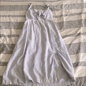 Blue & white striped dress from Abercrombie